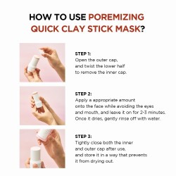 SKIN1004 Poremizing Quick Clay Stick Mask – Sebum Control & Pore Care – 27g