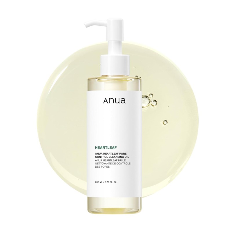 ANUA Heartleaf Pore Control Cleansing Oil – Gentle Makeup & Blackhead Remover – 200ml