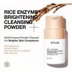 ANUA Rice Enzyme Brightening Cleansing Powder – Radiance & Gentle Exfoliation – 40g